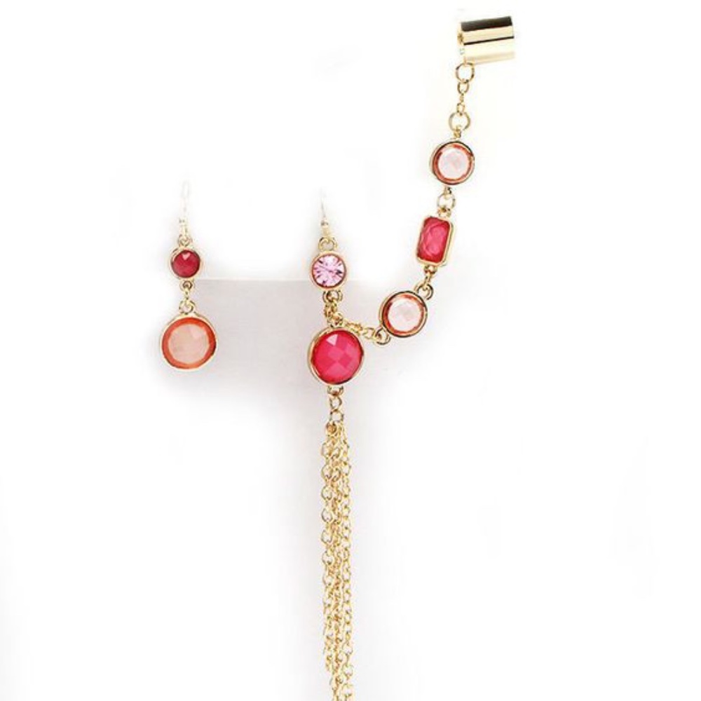 Pink Ear Cuff Set
